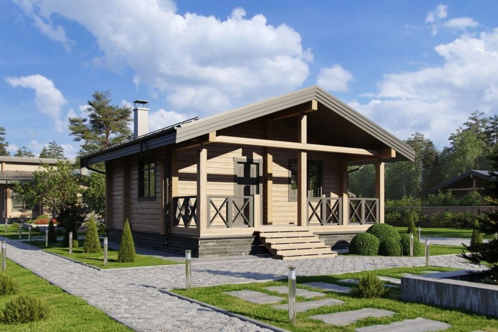 Баня из клееного бруса Парос