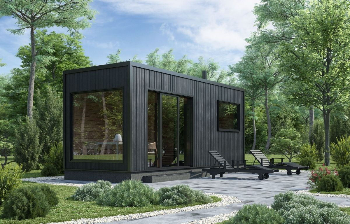 Мобильная баня Hi-tech Panorama 7х2,4