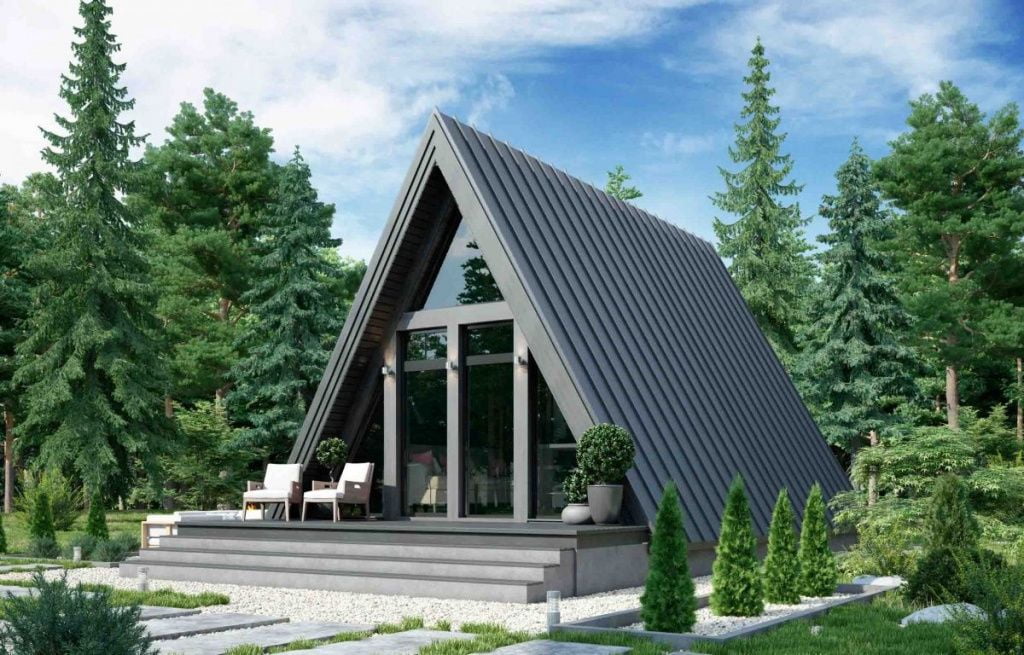 Баня в стиле A-frame Рута