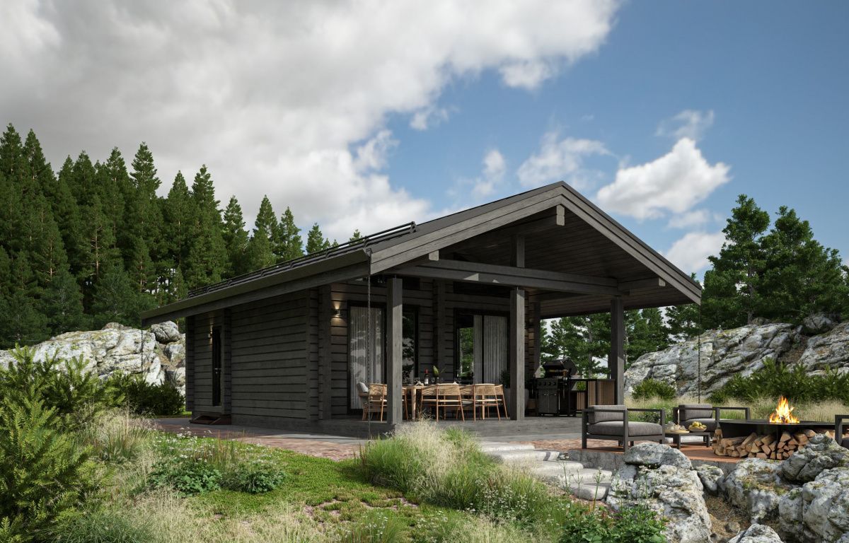 Баня из клееного бруса Вольфсбург 2 (5х8)