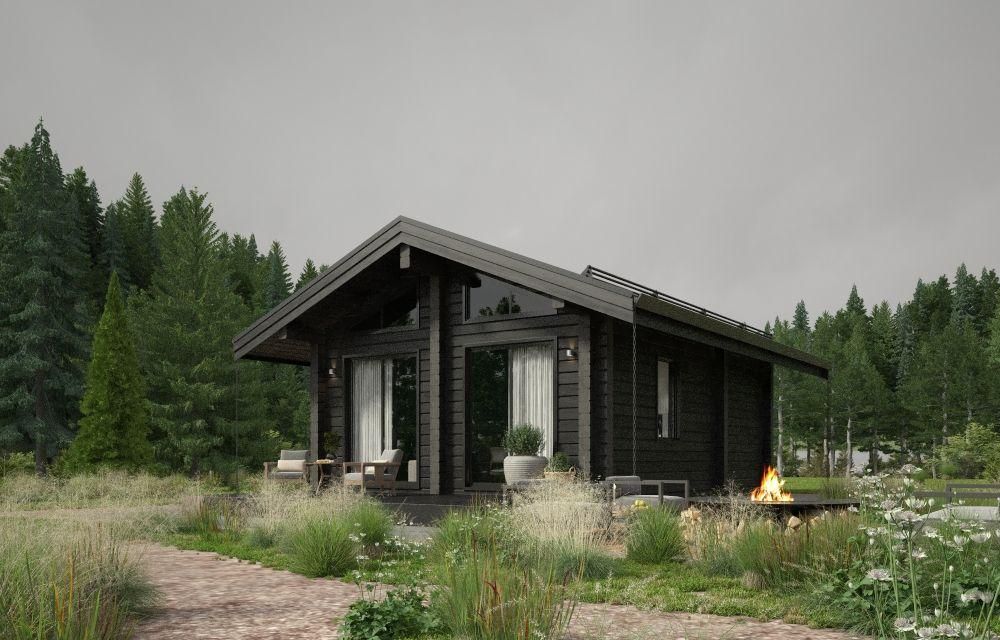 Баня 6х8 из бруса Магдебург