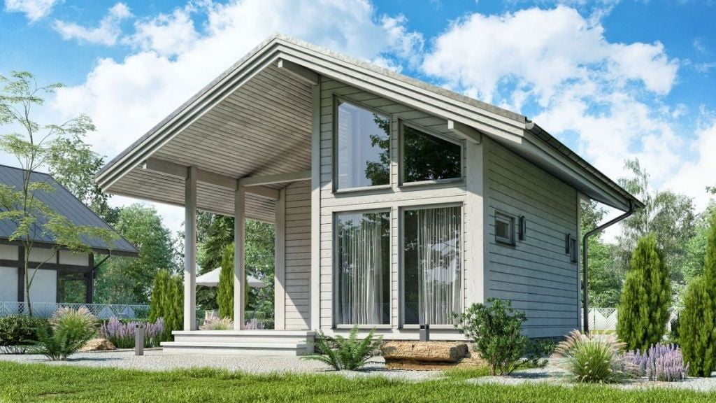 Фахверковая баня 6х6 Дрезден