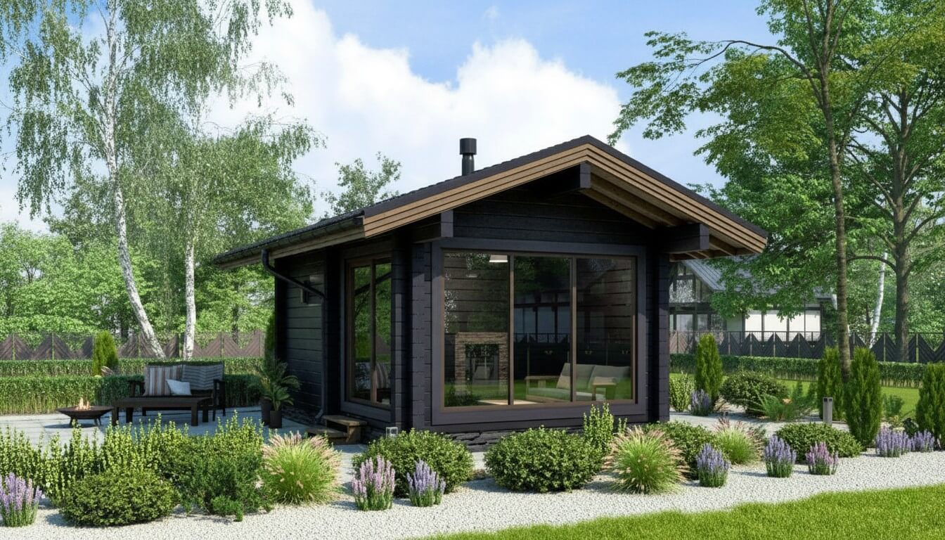 Каркасная баня 6 на 4 Портленд