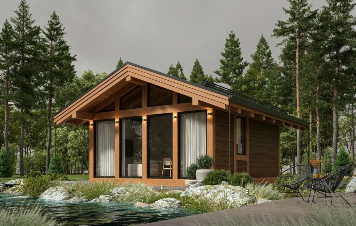 Каркасная баня Магдебург 2 (5х6)