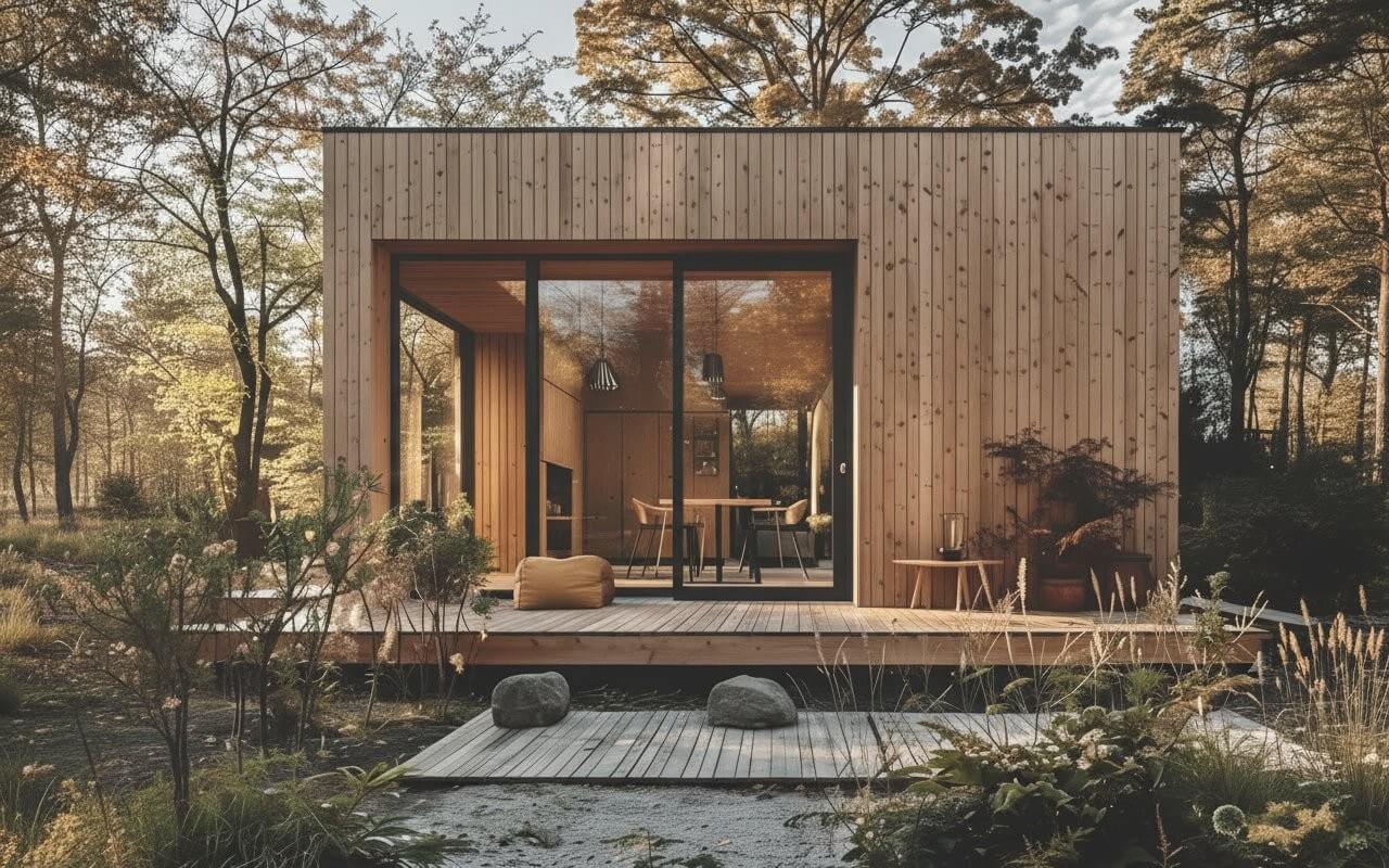 Каркасная баня Cube 7 (6х7)