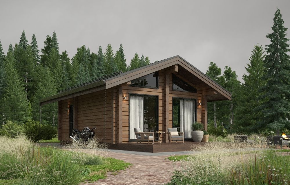 Баня из клееного бруса Магдебург 1 (5x5)