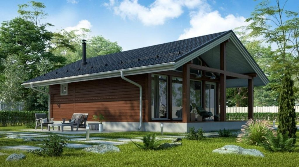 Баня из бруса фахверковая 6 на 9 Вольфсбург | фото 2