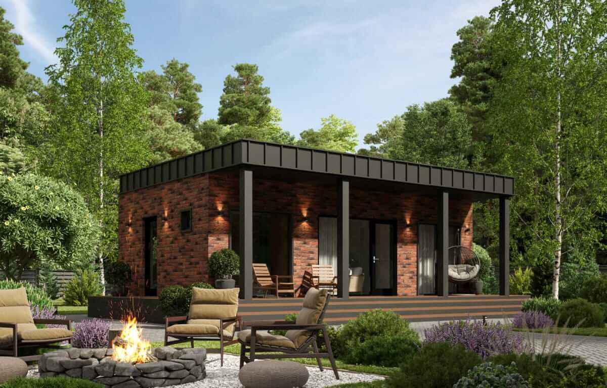 Каркасная баня Брест (11x6)