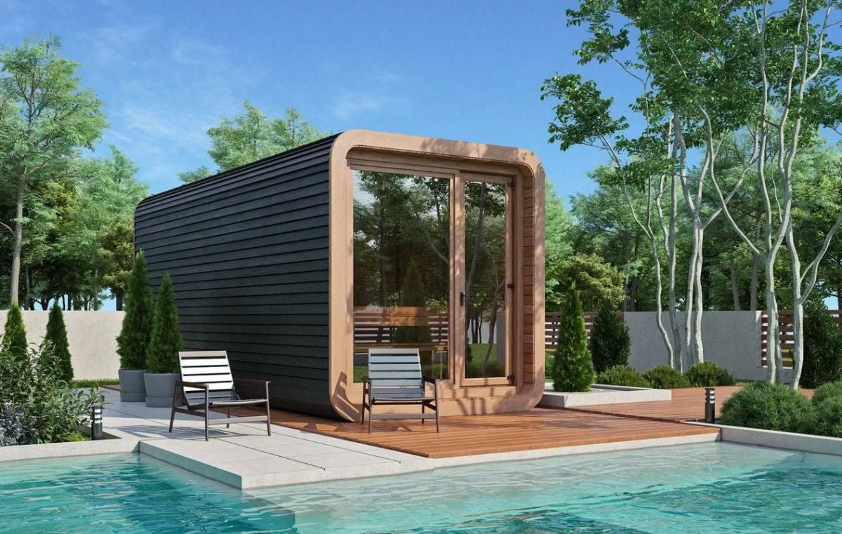 Мобильная баня Panorama Mini (с большим окном)