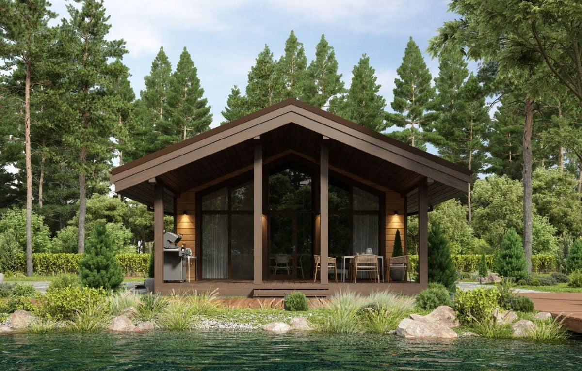 Каркасная баня Роудс