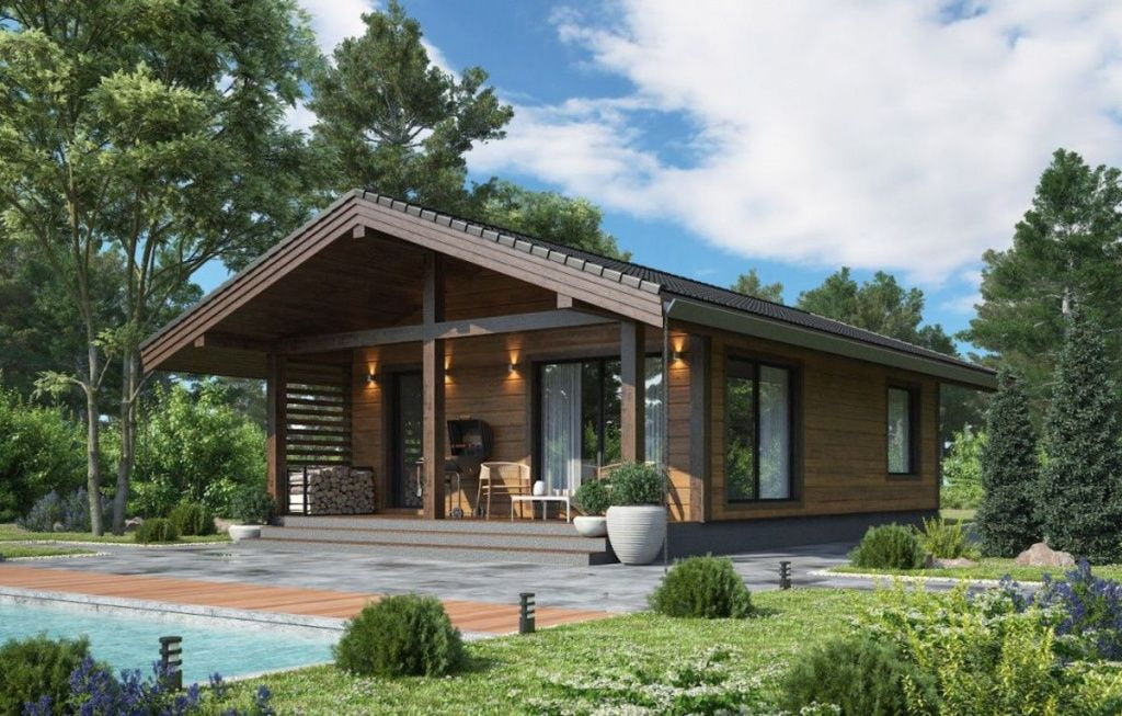 Каркасная баня 10 на 7 Стон