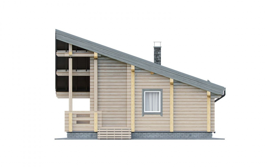 Баня из клееного бруса угловая 8 на 8 Анкона | фото 3