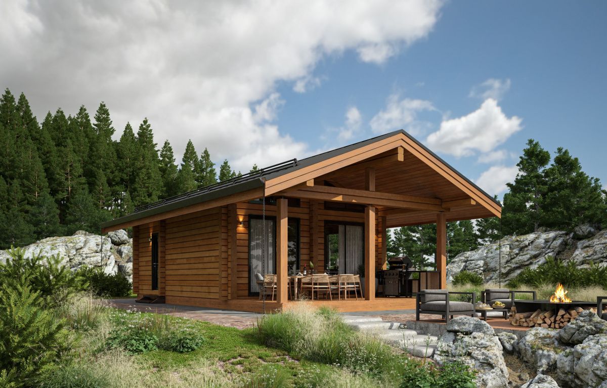 Баня из клееного бруса Берлин 4 (5х11)