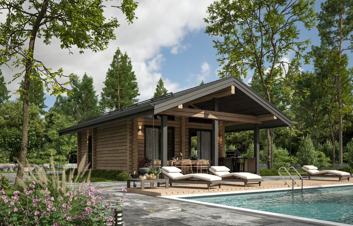 Баня из клееного бруса Вольфсбург 8 (7х9)