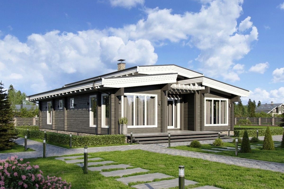 Баня из клееного бруса Бодрум