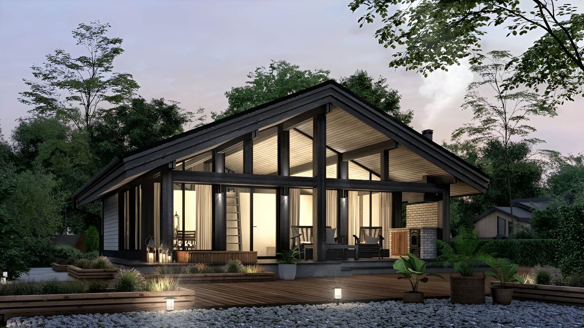 Каркасная баня 8 на 12 Лейпциг