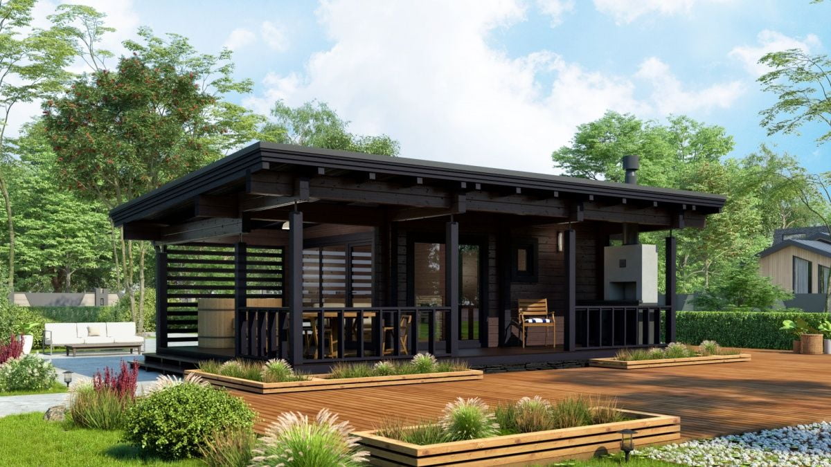 Финская баня из бруса Милето