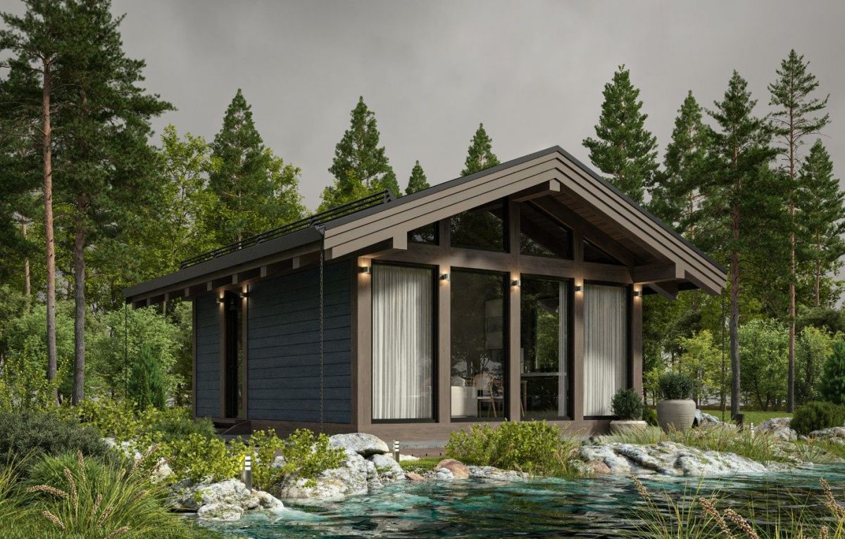 Каркасная баня Магдебург 5 (6х6)