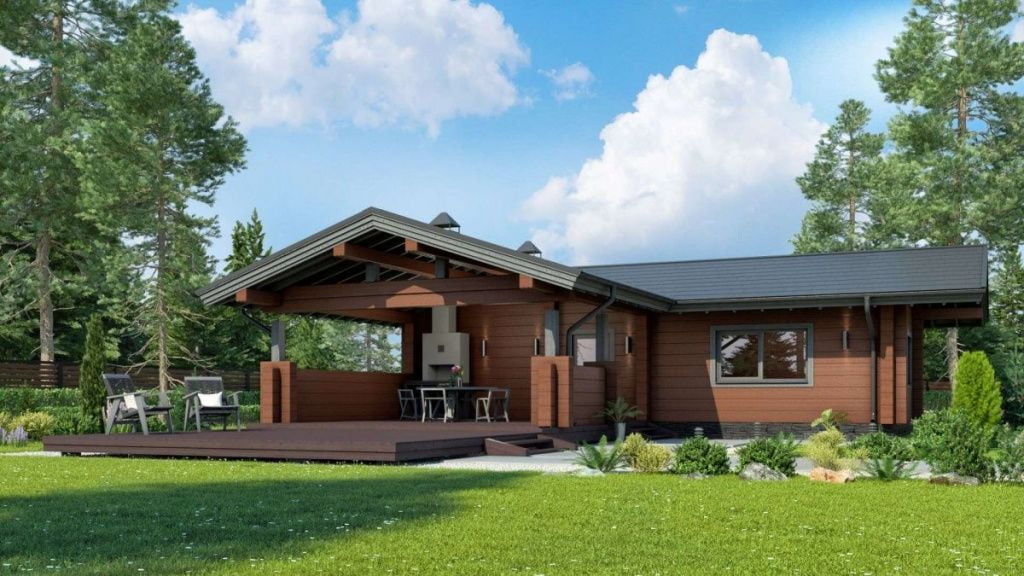 Финская баня из клееного бруса Лондон