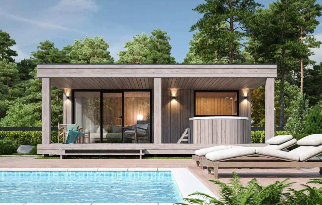 Модульная баня Panorama 01