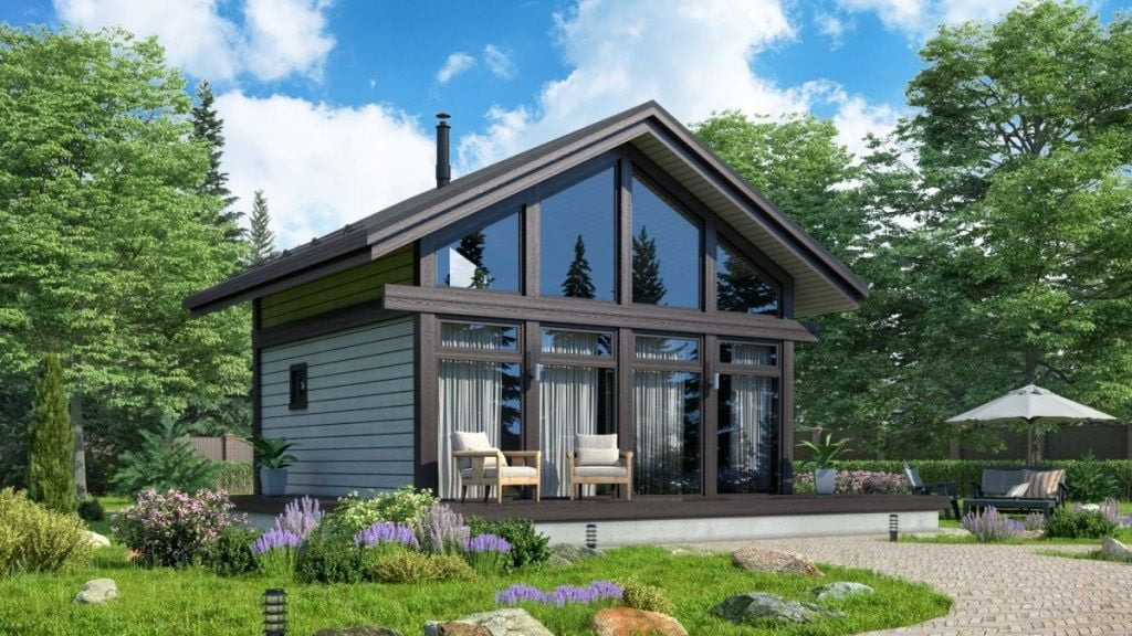 Фахверковая баня 6х6 Неаполь