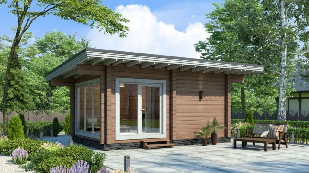 Финская баня из клееного бруса Эмполи