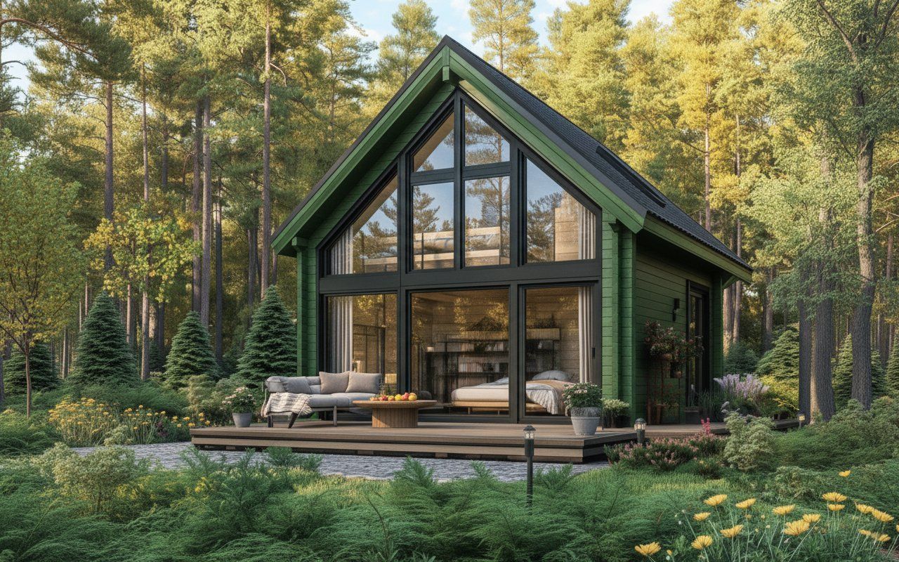 Баня 4х6 из бруса Калабрия