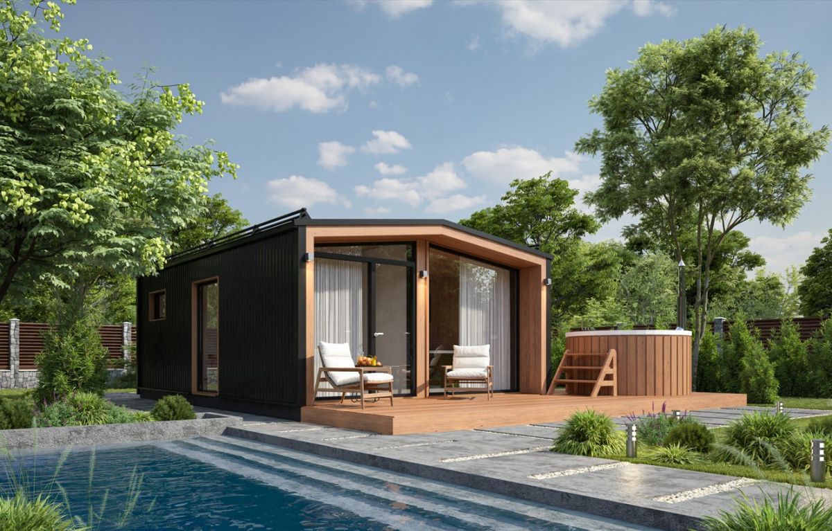 Модульная баня 5 на 6 Даллас