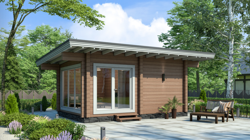 Каркасная баня 6 на 4 Эмполи