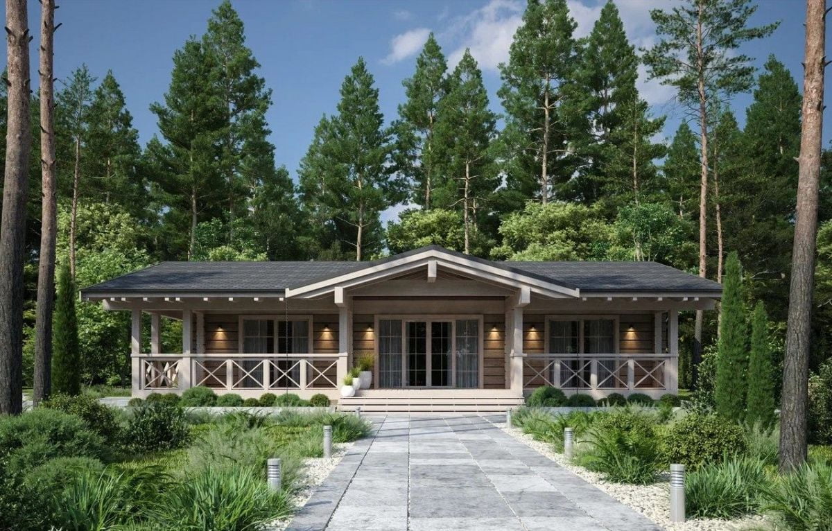 Баня из клееного бруса Остия