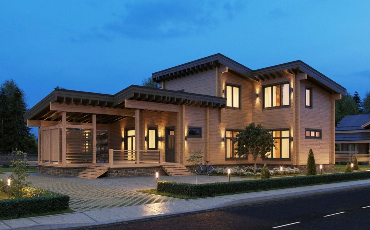 Баня из клееного бруса Антиб