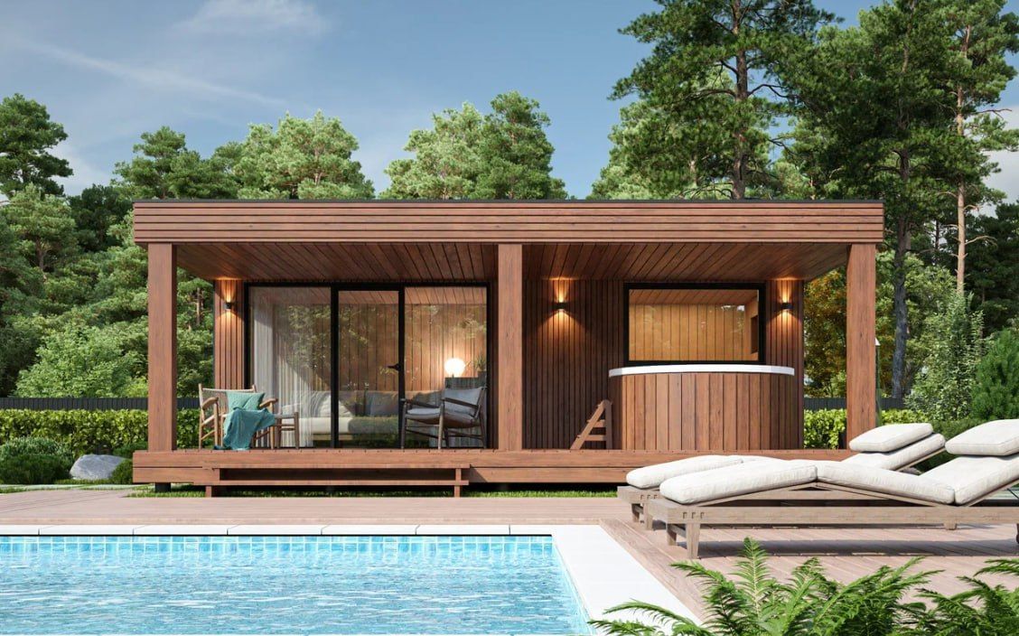 Модульная баня Panorama 04