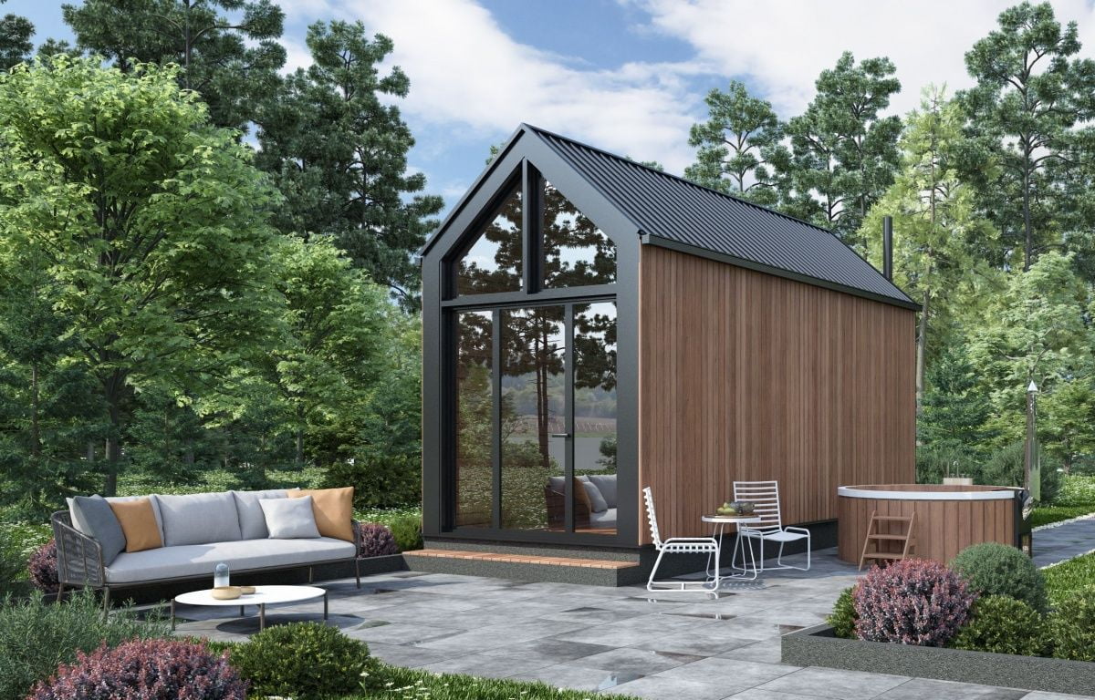 Мобильная баня Barn Wood (6х2,4)