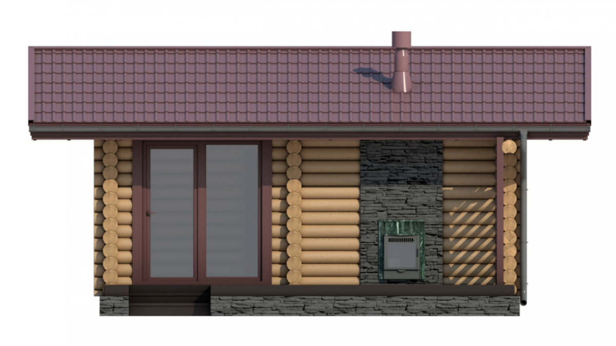 Финская баня из бревна Бостон | фото 4