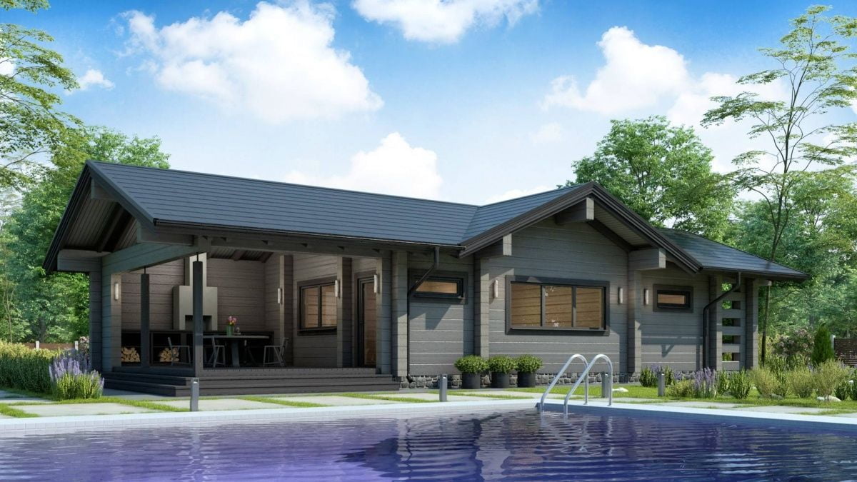 Финская баня из бруса Мичиган