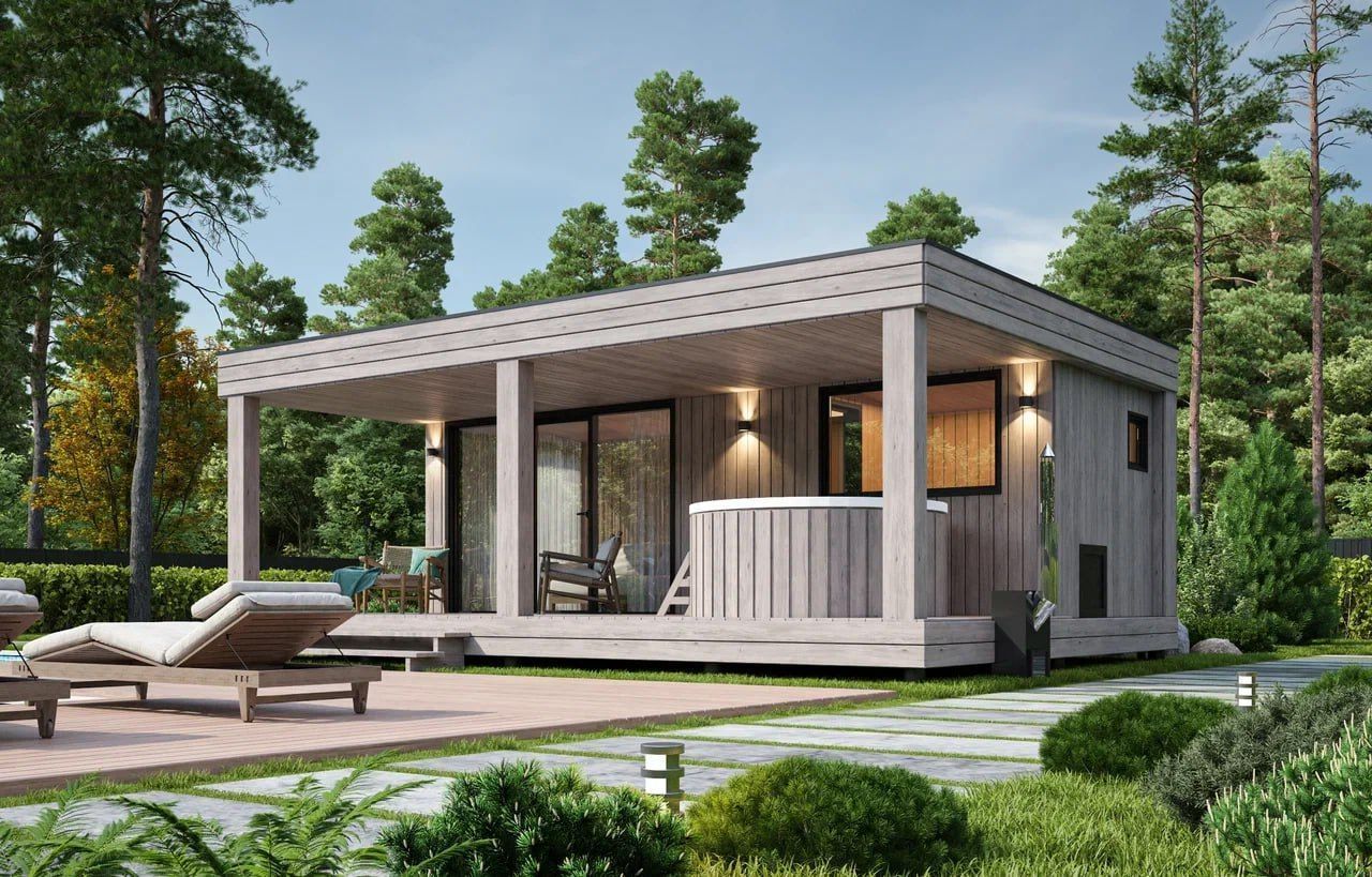 Модульная баня Panorama 06