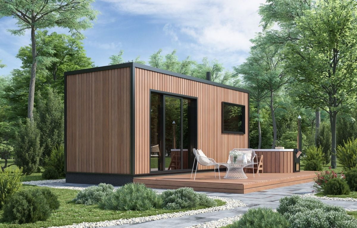 Мобильная баня Hi-tech с купелью (standart)