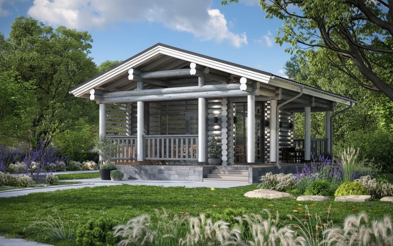 Финская баня из бревна Торнио