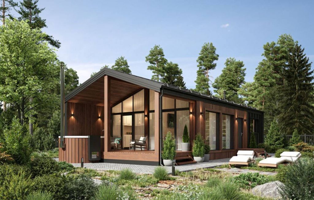 Каркасная баня Марибо (13x6)