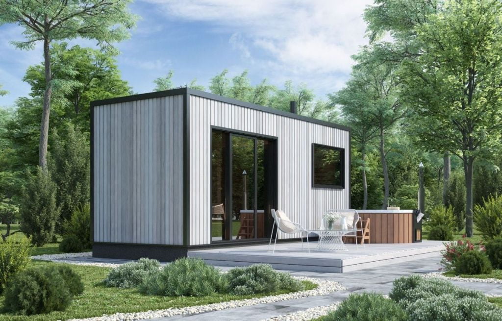 Мобильная баня Hi-tech с купелью (mini)