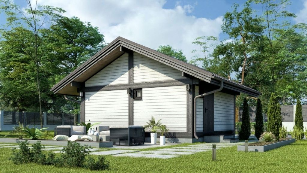 Баня из бруса фахверковая 6 на 6 Магдебург | фото 3