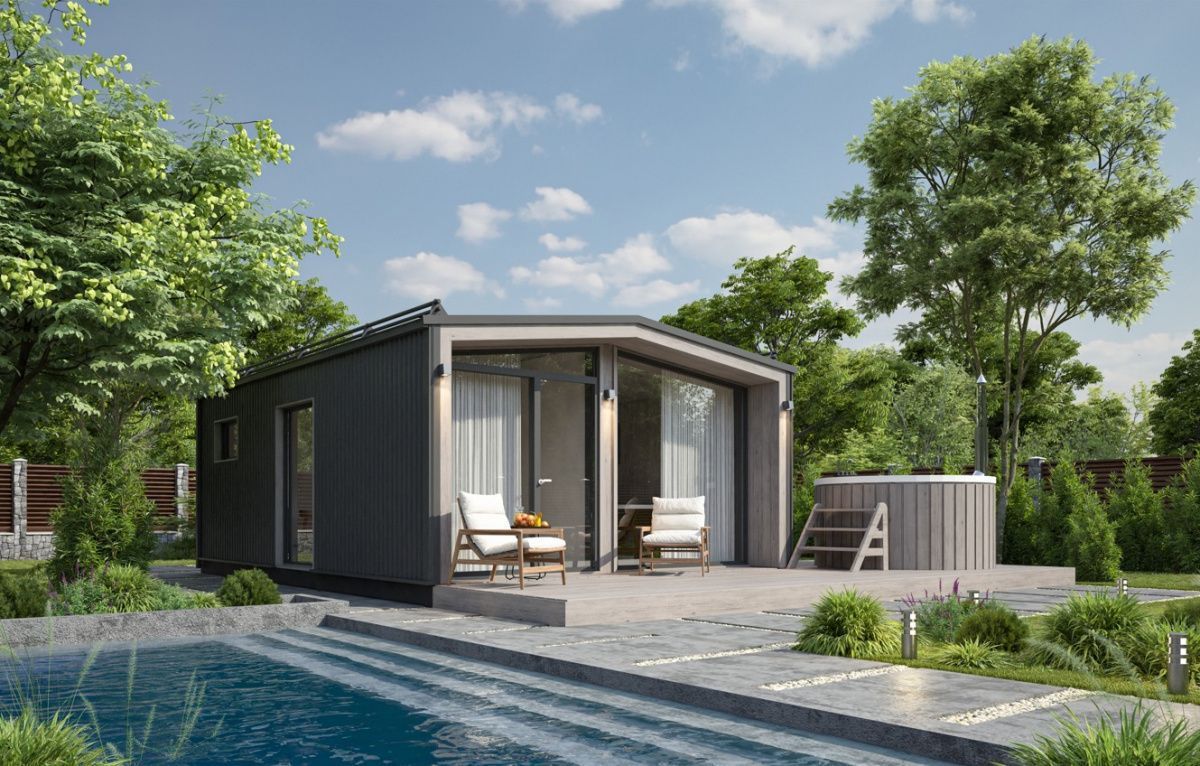 Модульная баня 5 на 8 Даллас