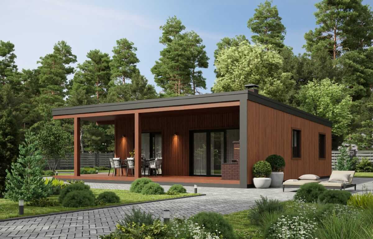 Каркасная баня Липари (11x10)