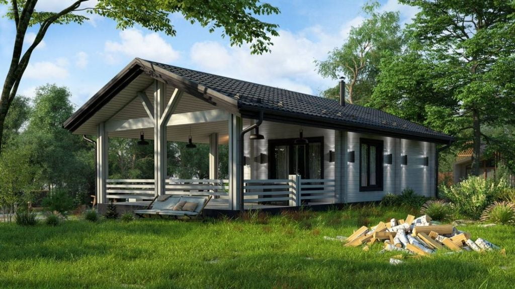 Финская баня из клееного бруса Форсса