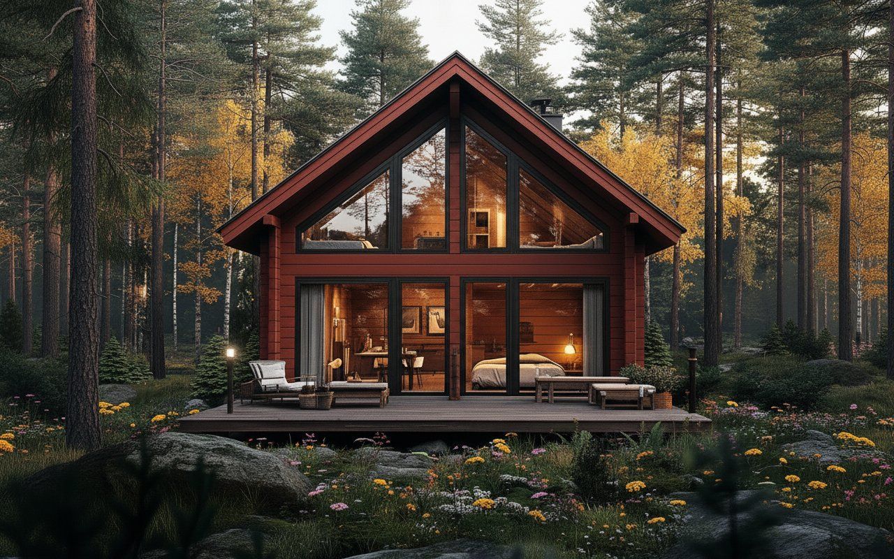 Баня 6х4 из бруса Тургау