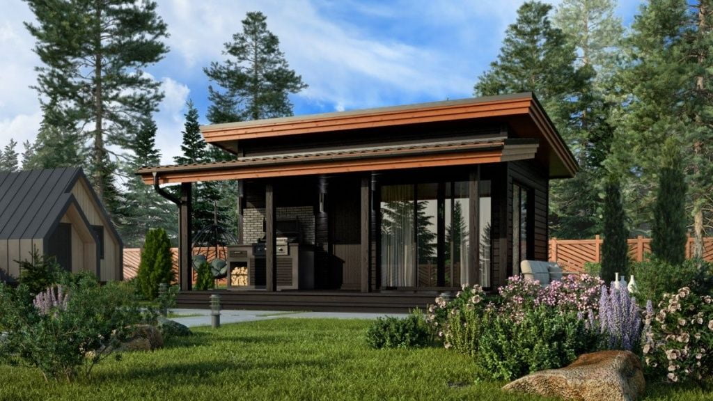 Финская баня 6х6 Шеффилд