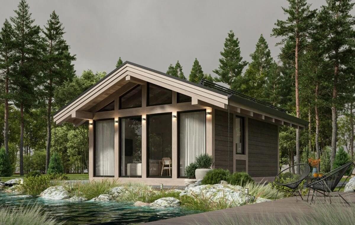 Каркасная баня Магдебург 3 (5х7)