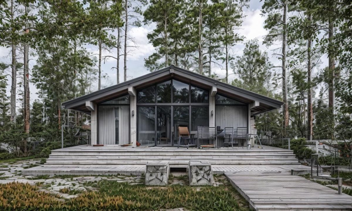 Каркасная баня Женева 9 (8х8)